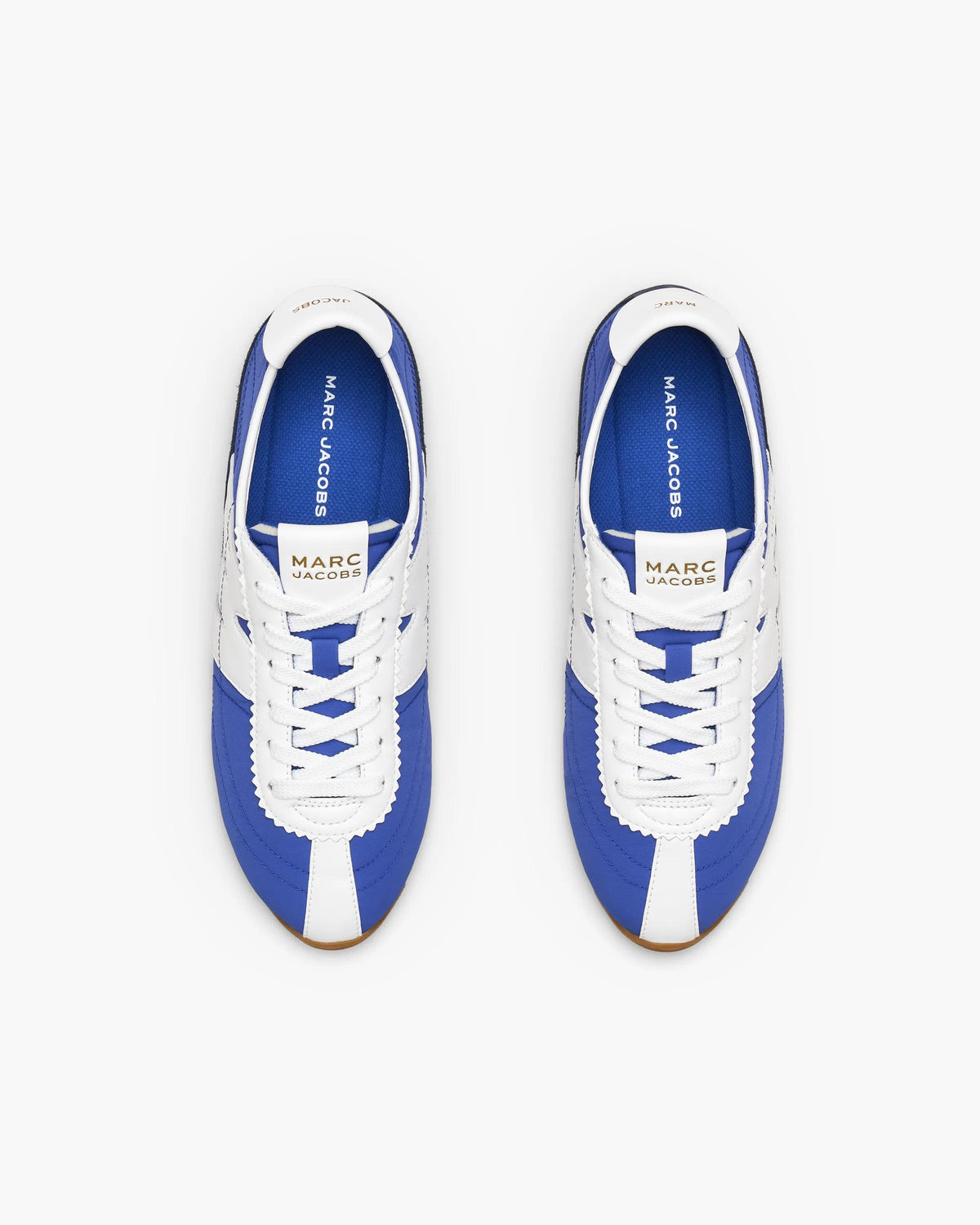 حذاء رياضي من Marc Jacobs، جلد عجل وبوليستر أزرق