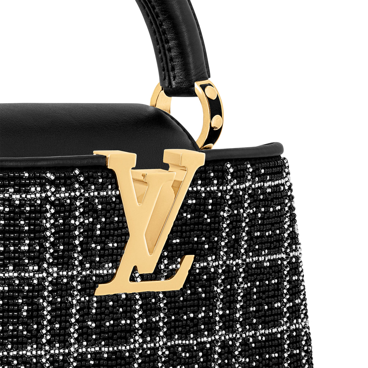 حقيبة Capucines Mini من Louis Vuitton، جلد Taurillon أسود