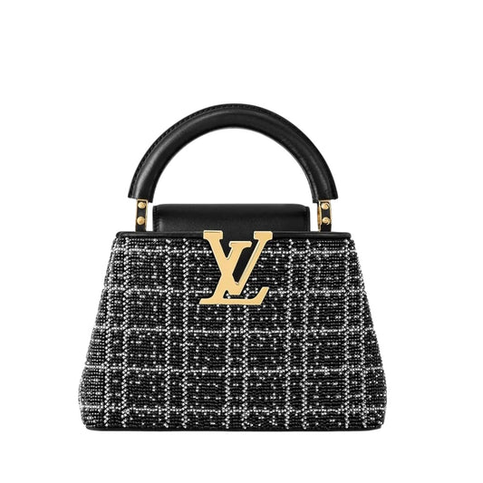 LOUIS VUITTON CAPPUCINE MINI - BLACK