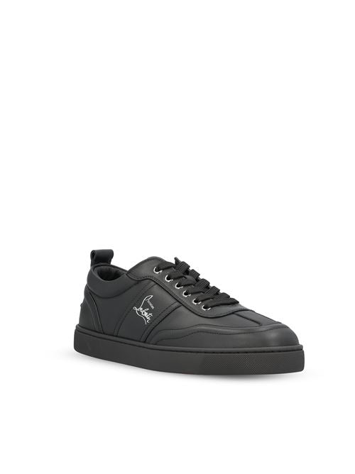 Christian Louboutin Retero sneakers in black calfskin — rear view | La Parisienne Qatar