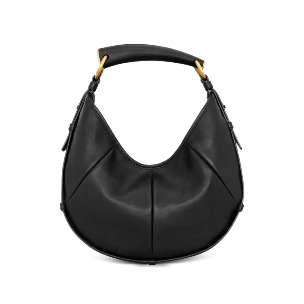 Saint Laurent calf leather bag 851432 in black — rear view | La Parisienne Qatar