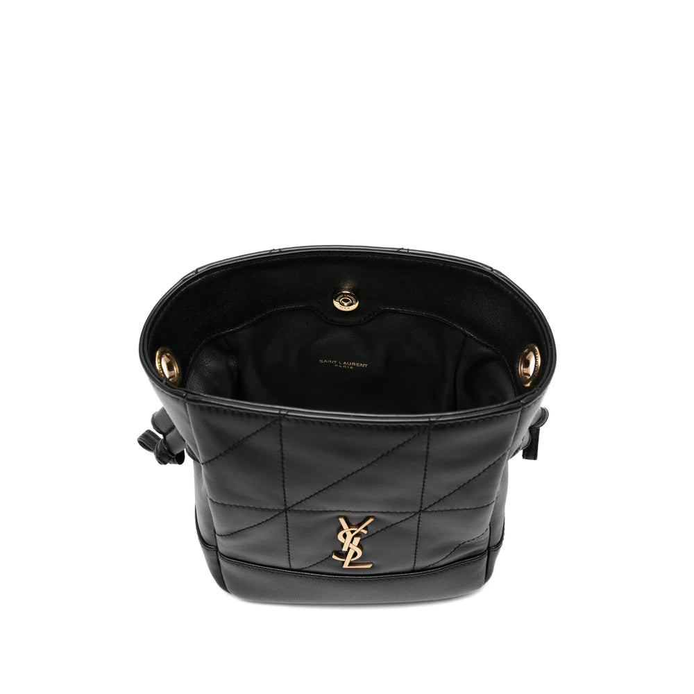 Saint Laurent calf leather bag 859174 in black — alternate angle | La Parisienne Qatar