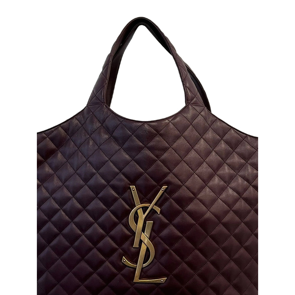 Saint Laurent purple lambskin shoulder bag — side profile | La Parisienne Qatar
