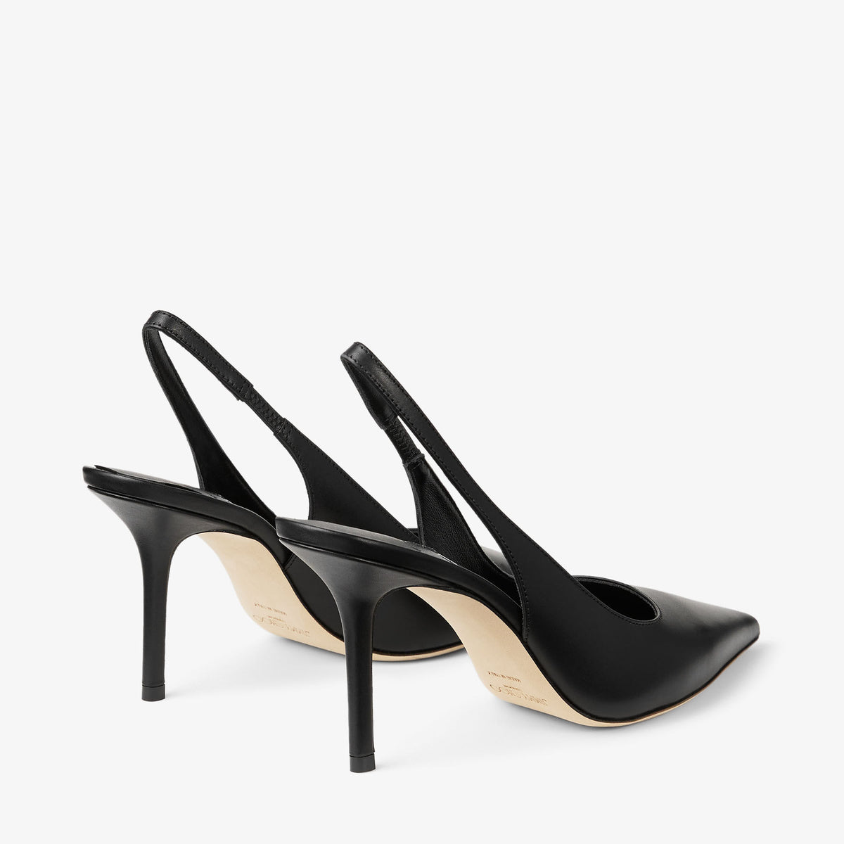 حذاء بكعب Jimmy Choo Loves 85، جلد أسود