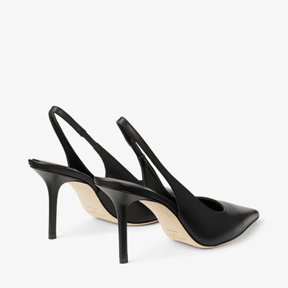 حذاء بكعب Jimmy Choo Loves 85، جلد أسود