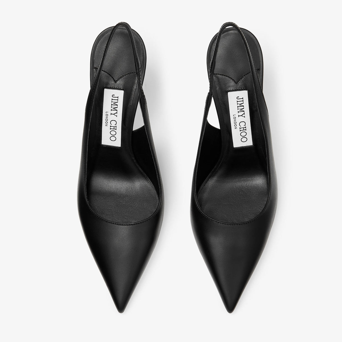 حذاء بكعب Jimmy Choo Loves 85، جلد أسود