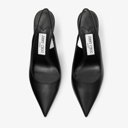 حذاء بكعب Jimmy Choo Loves 85، جلد أسود