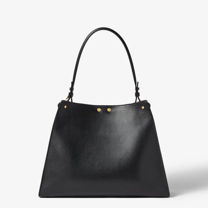 Fendi Way Medium Shoulder Bag, Black Calfskin