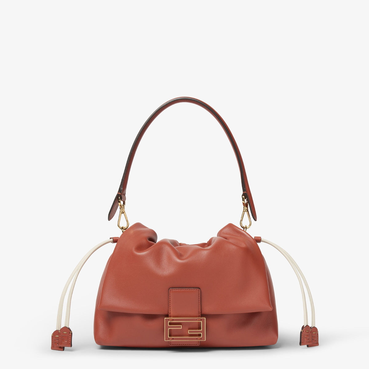 حقيبة Mamma Baguette Medium من Fendi، بني