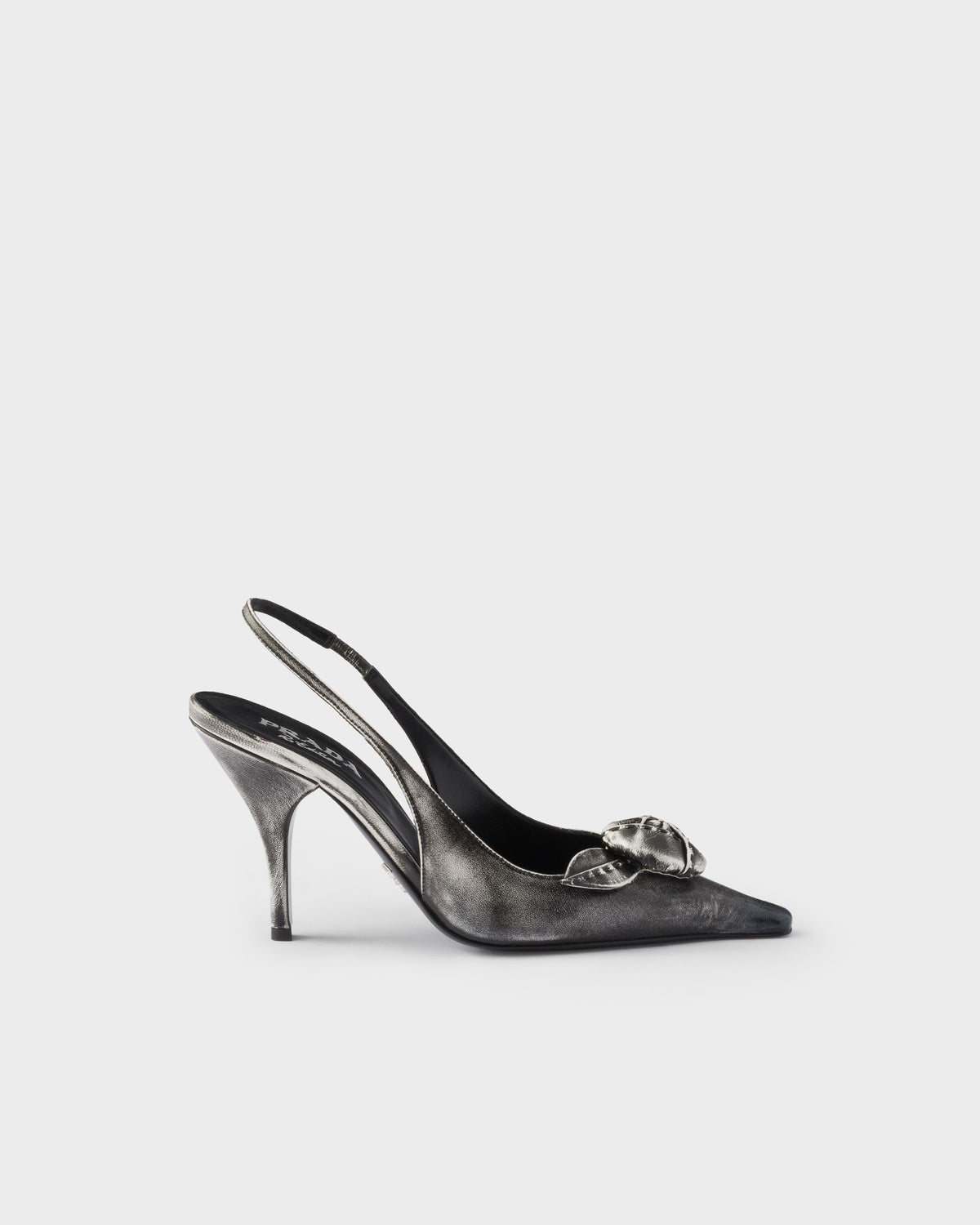 حذاء ميول من Prada، جلد ماعز أسود