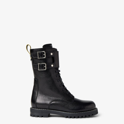 بوت Commando من Fendi، جلد عجل أسود