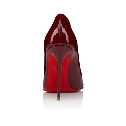حذاء بكعب Pigalle من Christian Louboutin، جلد لامع أحمر