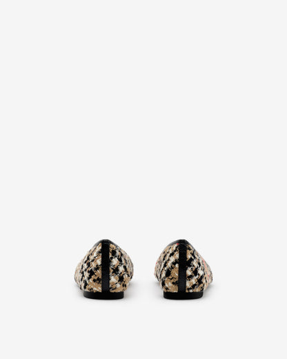حذاء باليرينا Highgate من Burberry، بوكليه بنقشة Check