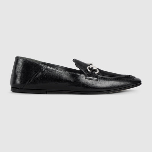 حذاء لوفر Jordaan Soft من Gucci، جلد أسود