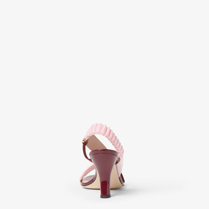 Fendi Colibrì Iconic Sandals, Pink & Burgundy Elastic