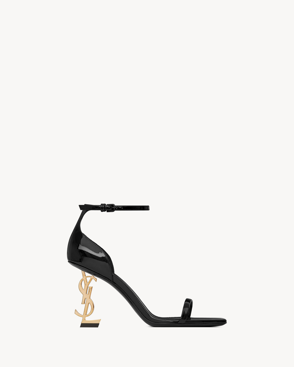 صندل بكعب Cassandre من Saint Laurent، جلد عجل