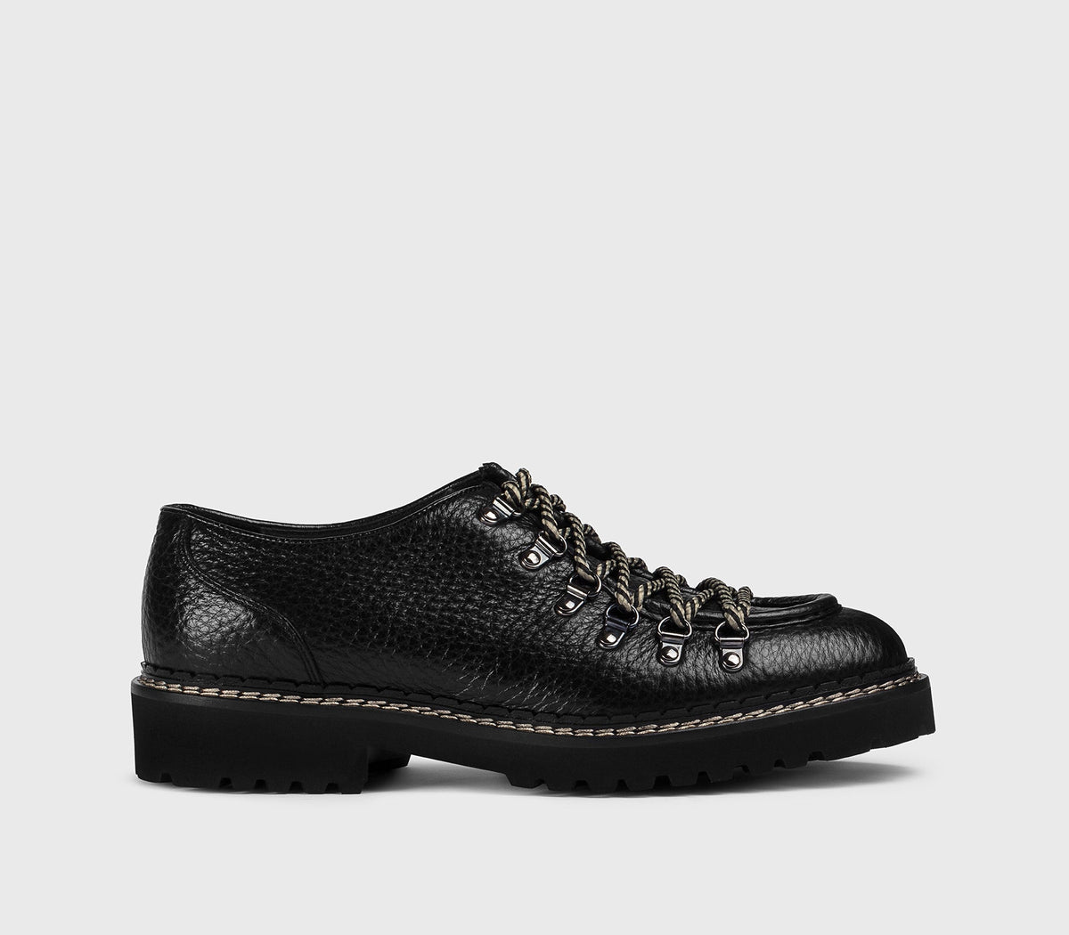 Doucal's Lace-Up Shoes, Black Suede Leather