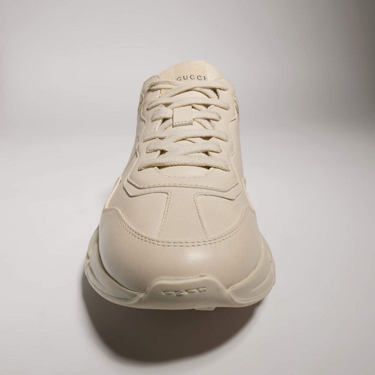 Gucci Rhyton Logo Sneakers, Ivory Leather