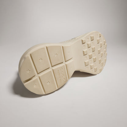 Gucci Rhyton Logo Sneakers, Ivory Leather