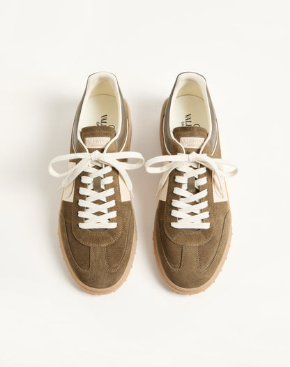 Valentino Garavani Upvillage Low-Top Sneakers, Green Suede