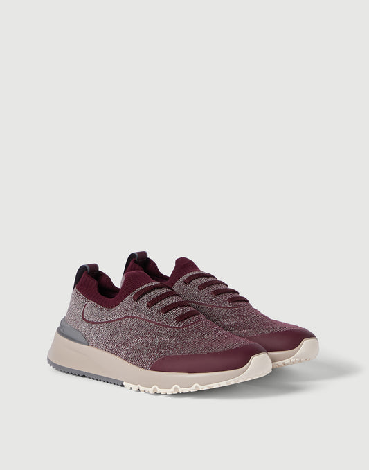 Brunello Cucinelli Knitted Runners, Red Cotton