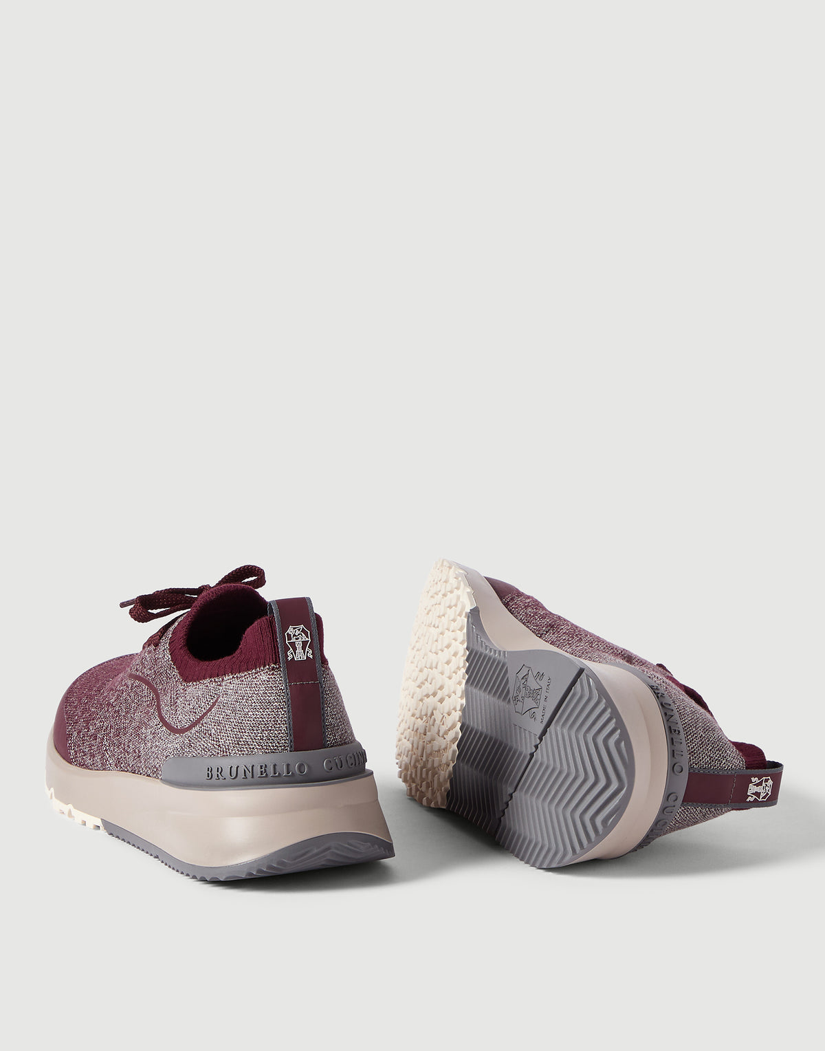 Brunello Cucinelli Knitted Runners, Red Cotton
