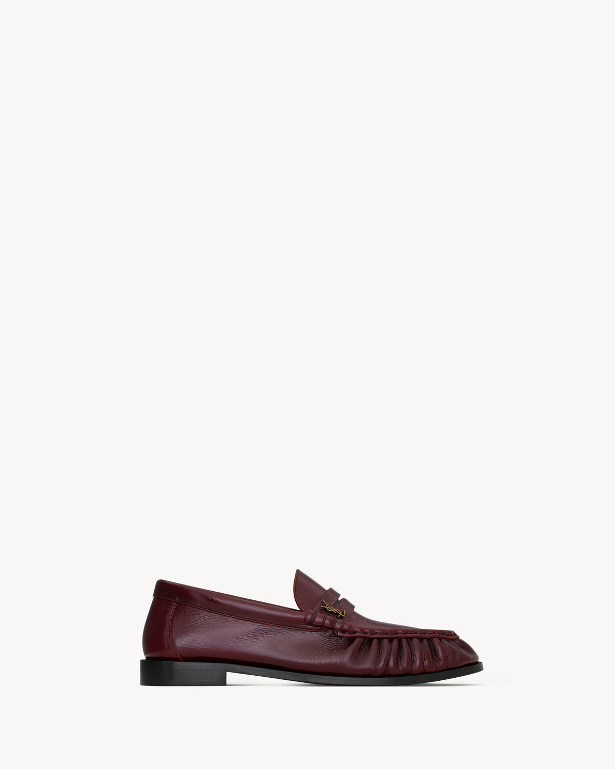 Saint Laurent Le Loafer Morbidi, Red Calfskin