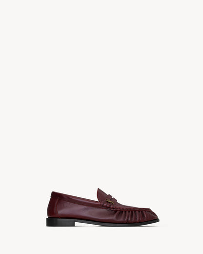 Saint Laurent Le Loafer Morbidi, Red Calfskin