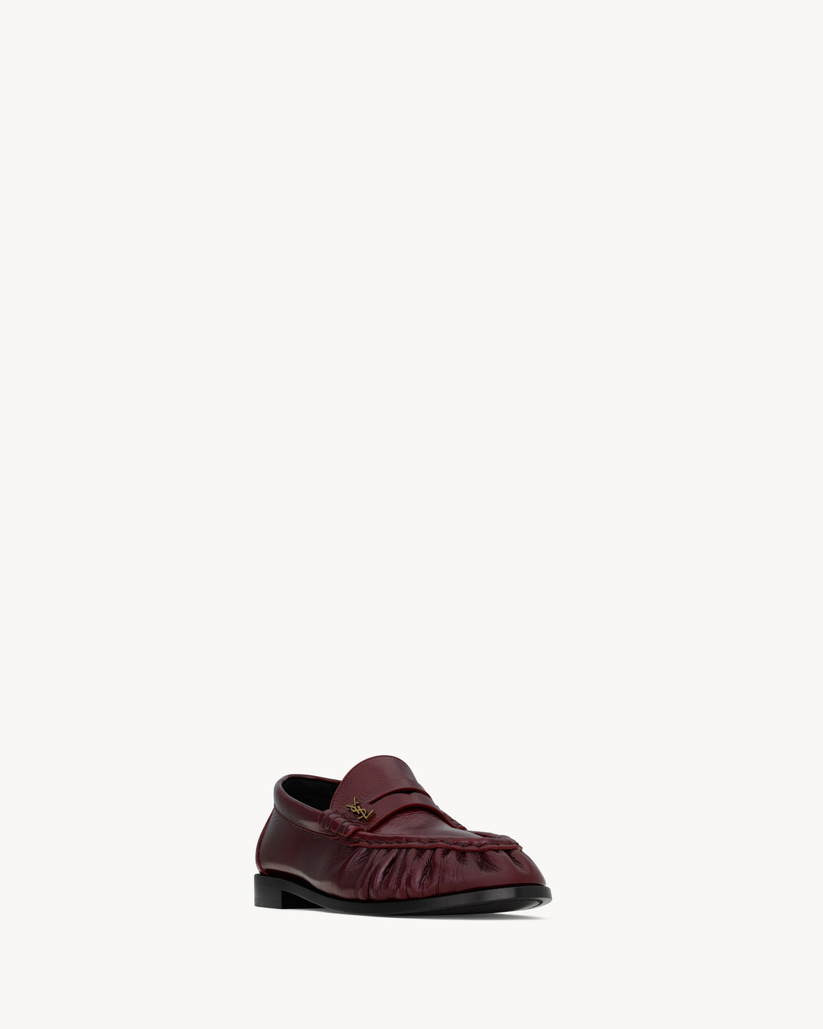 Saint Laurent Le Loafer Morbidi, Red Calfskin