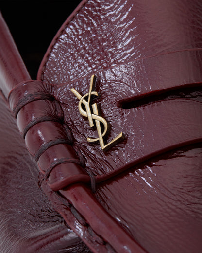 Saint Laurent Le Loafer Morbidi, Red Calfskin