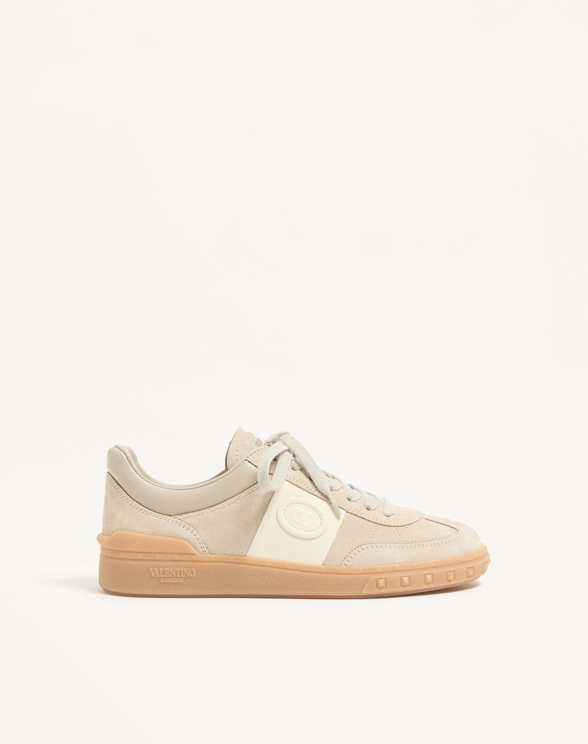 Valentino Garavani Upvillage Sneakers, Beige Suede