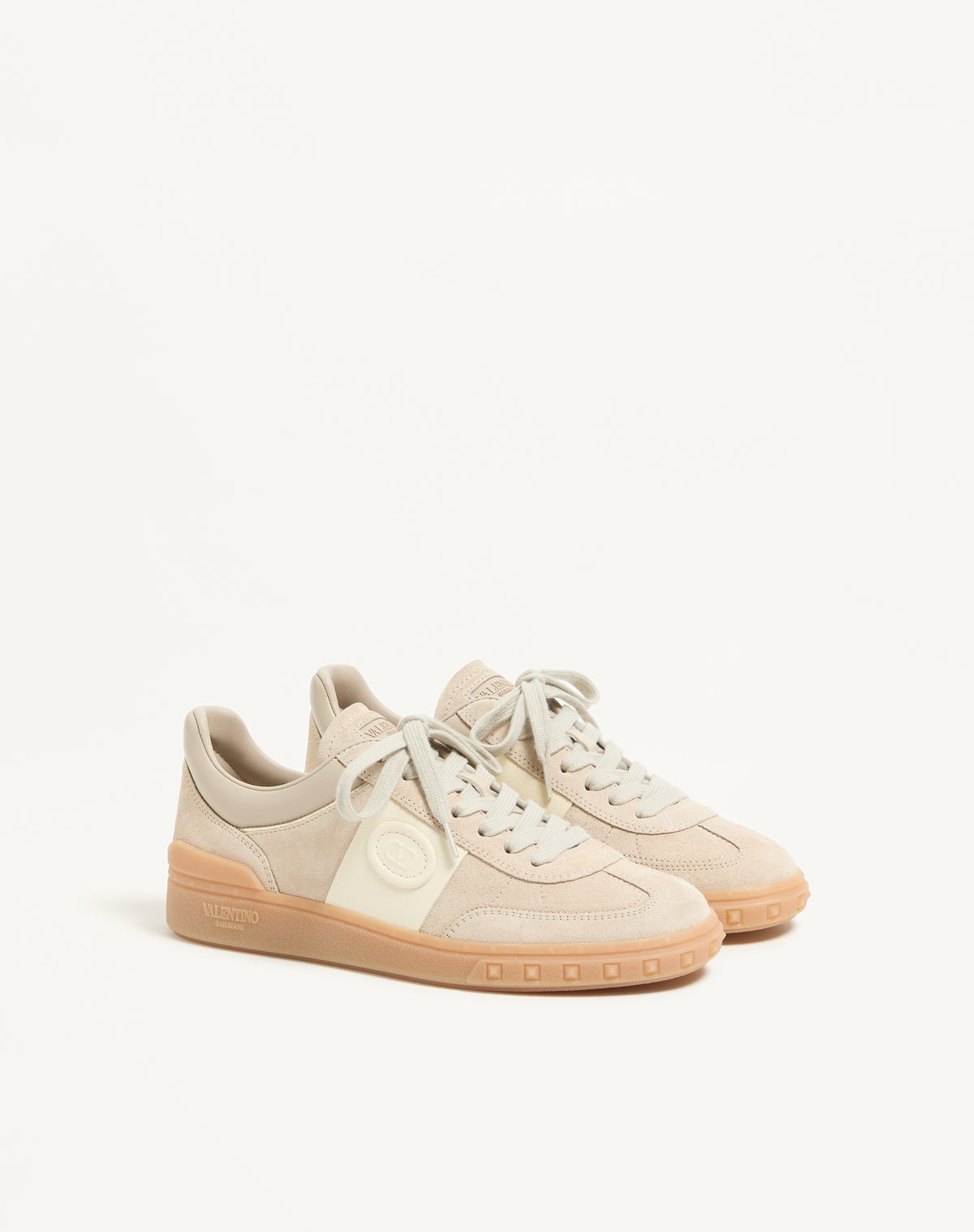 Valentino Garavani Upvillage Sneakers, Beige Suede