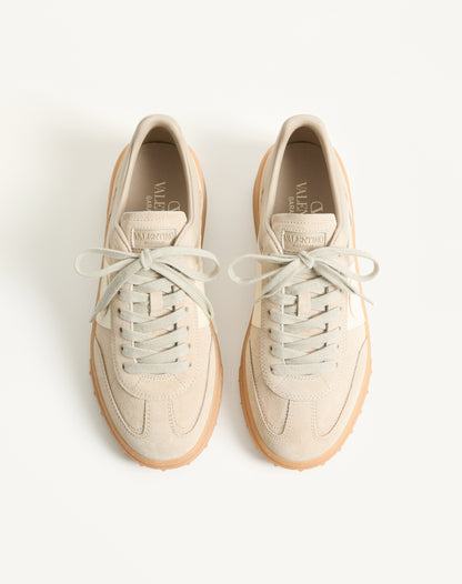 Valentino Garavani Upvillage Sneakers, Beige Suede