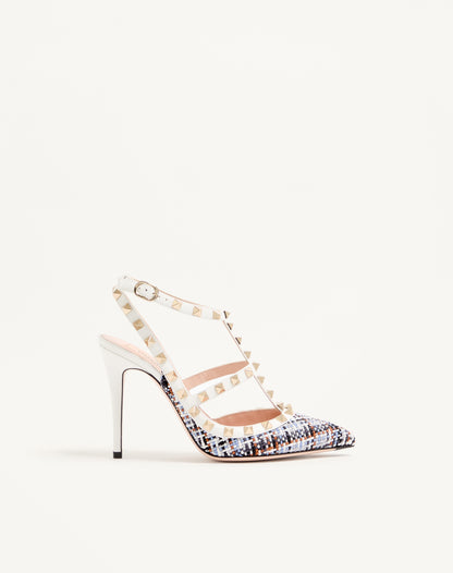 Valentino Garavani Rockstud Slingback Pumps, White
