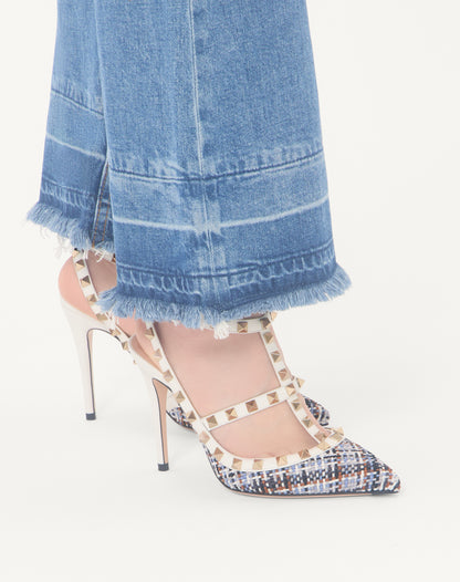 Valentino Garavani Rockstud Slingback Pumps, White