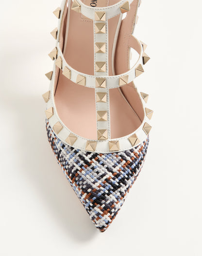 Valentino Garavani Rockstud Slingback Pumps, White