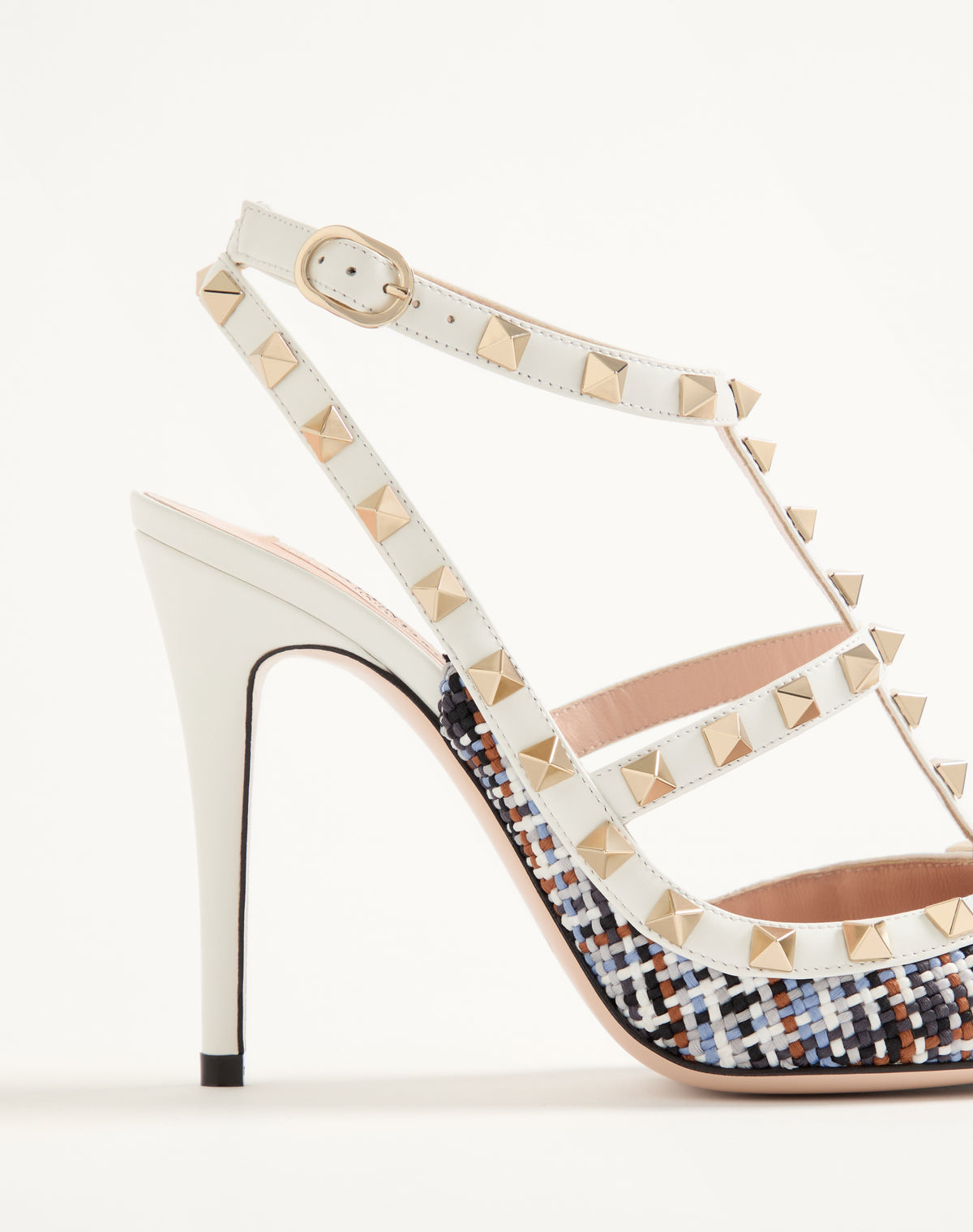 Valentino Garavani Rockstud Slingback Pumps, White