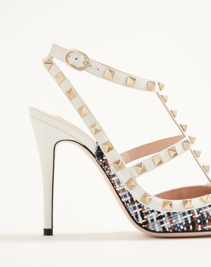 Valentino Garavani Rockstud Slingback Pumps, White