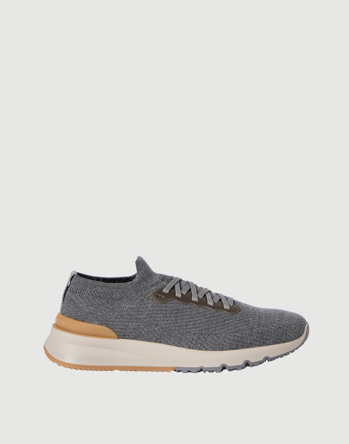 Brunello Cucinelli Wool Knit Runners, Grey