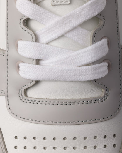 Prada Downtown Sneakers, Grey Smooth Calfskin