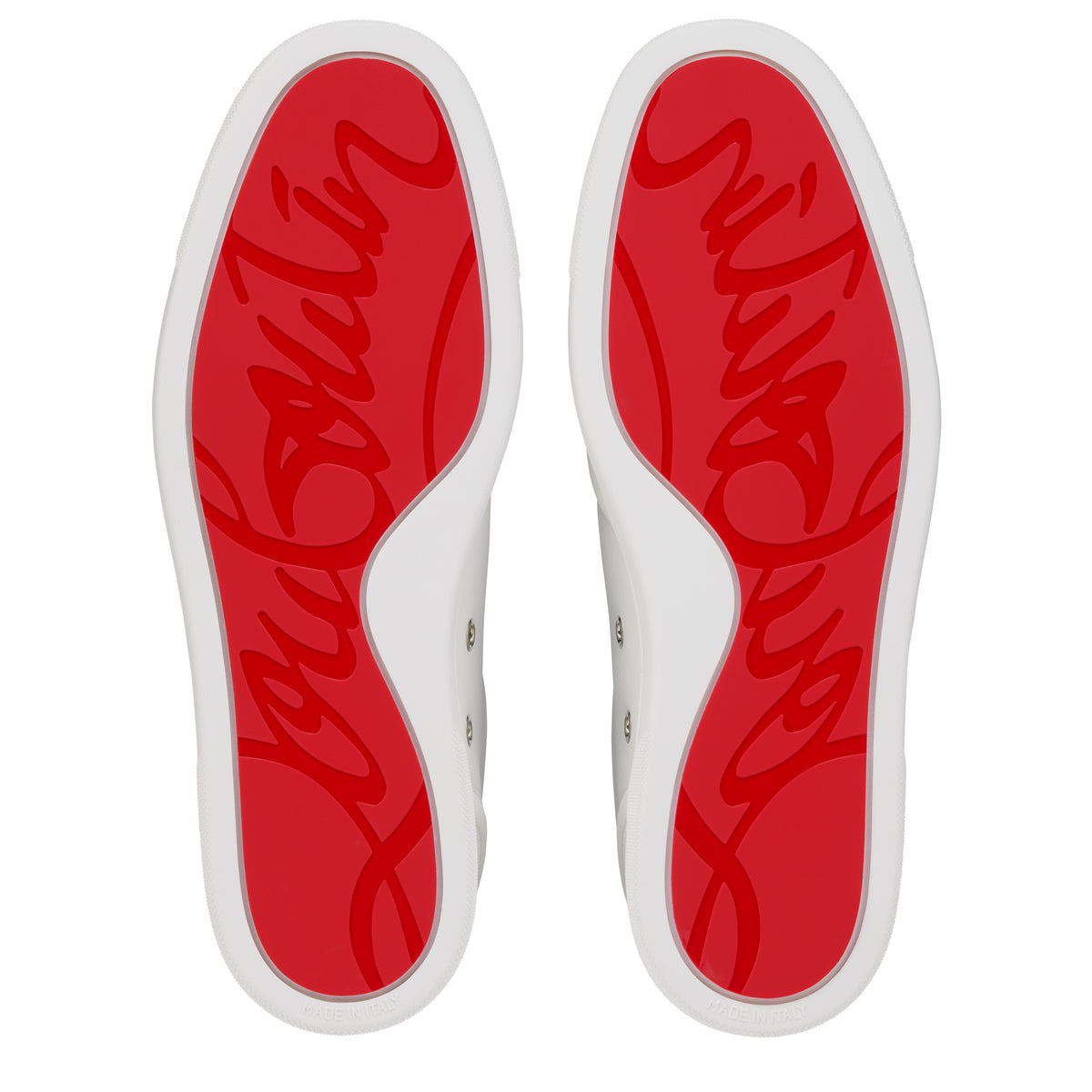 حذاء رياضي Retero من Christian Louboutin، جلد عجل أبيض وكحلي