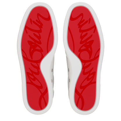 حذاء رياضي Retero من Christian Louboutin، جلد عجل أبيض وكحلي