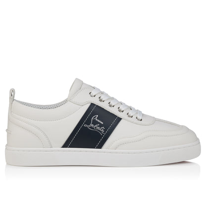 حذاء رياضي Retero من Christian Louboutin، جلد عجل أبيض وكحلي
