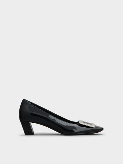 حذاء بكعب Belle Vivier من Roger Vivier، جلد لامع مصقول