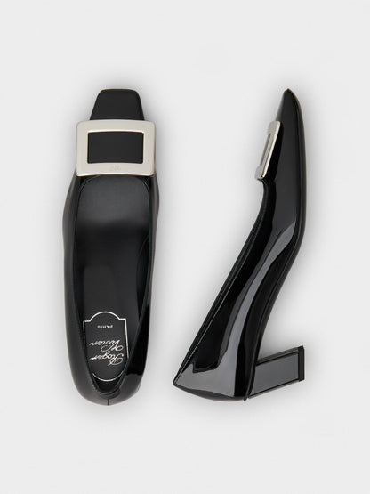حذاء بكعب Belle Vivier من Roger Vivier، جلد لامع مصقول