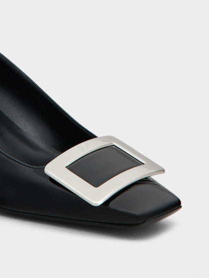 حذاء بكعب Belle Vivier من Roger Vivier، جلد لامع مصقول