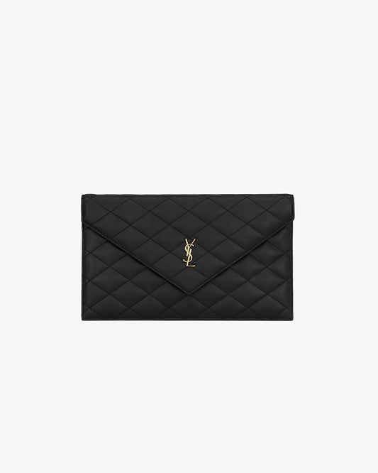 Saint Laurent Bag, Black Lambskin & Brass