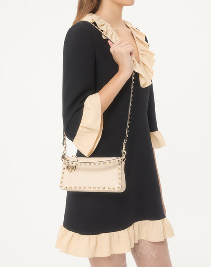 Valentino Garavani Bag, Neutral Calf Leather