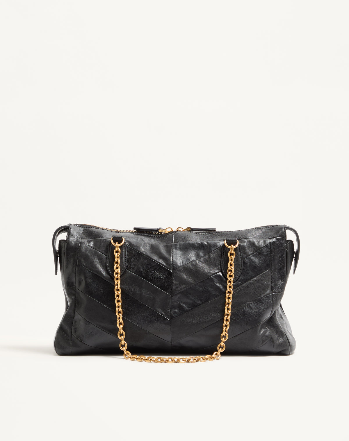 Valentino Garavani VLogo Signature Shoulder Bag, Black Lambskin