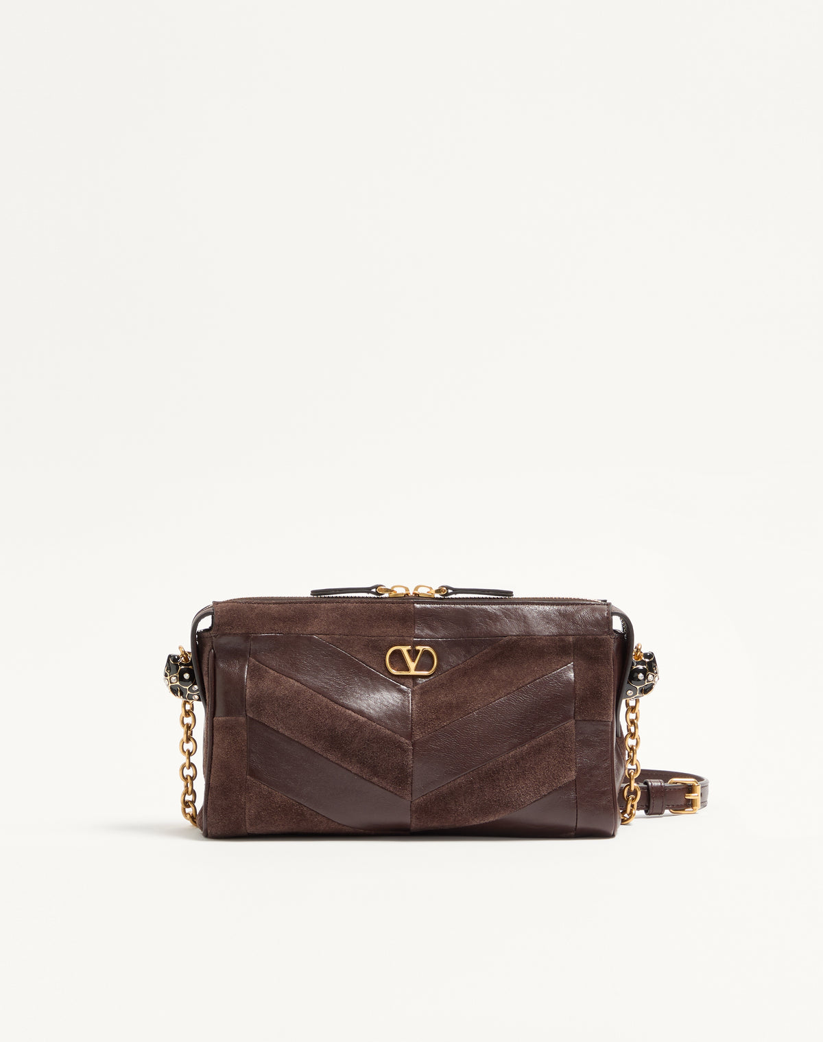 حقيبة كروس VLogo Signature من Valentino Garavani، باتشورك بني